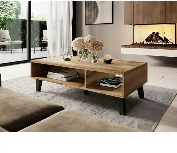 Masuta cafea NORD, stejar wotan, PAL, 110x60x35 cm