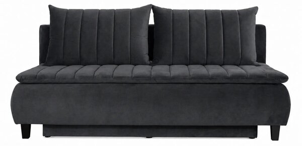 Canapea extensibila HARRY, stofa catifelata gri grafit - Element 22, l
