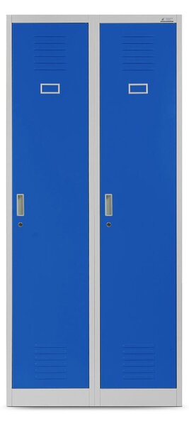 Dulap Kacper gri-albastru (80x180 cm)