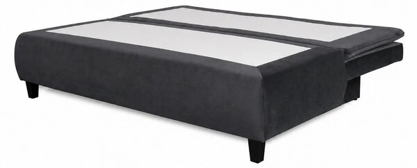 Canapea extensibila HARRY, stofa catifelata gri grafit - Element 22, l