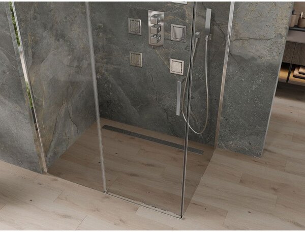 Mexen Omega cabină de duș glisantă 100 x 70 cm, transparent, crom - 825-100-070-01-00