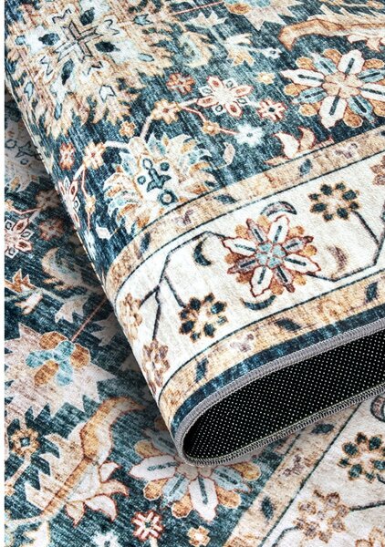Covor albastru 80x150 cm Saveh Blue Cream – Elle Decoration