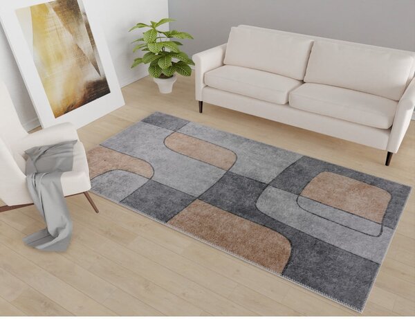 Covor gri lavabil 50x80 cm – Vitaus