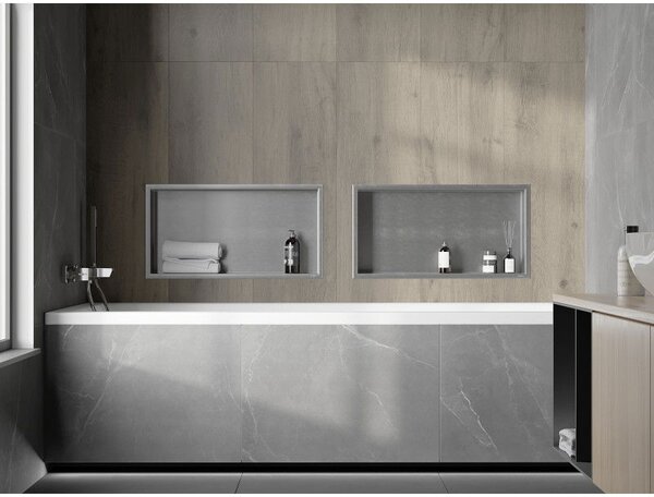 Mexen X-Wall-R raft nișă cu flanșă 60 x 30 cm, inox - 1910603010