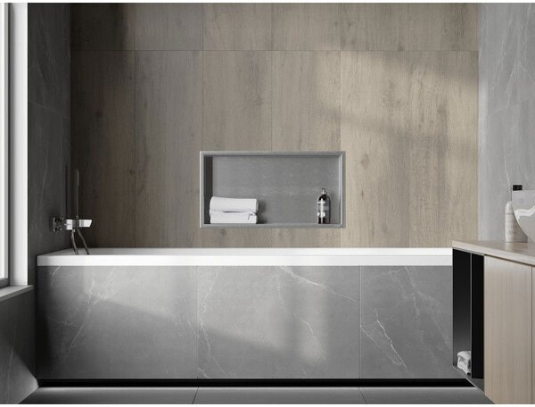 Mexen X-Wall-R raft nișă cu flanșă 60 x 30 cm, inox - 1910603010