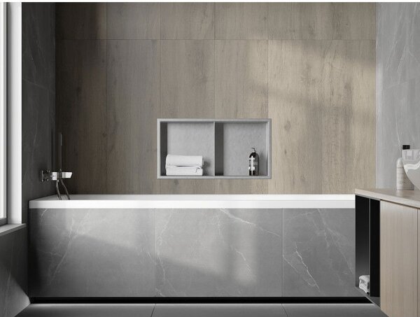 Mexen X-Wall-R raft încastrat cu flanșă și raft 60 x 30 cm, inox - 1910603010S