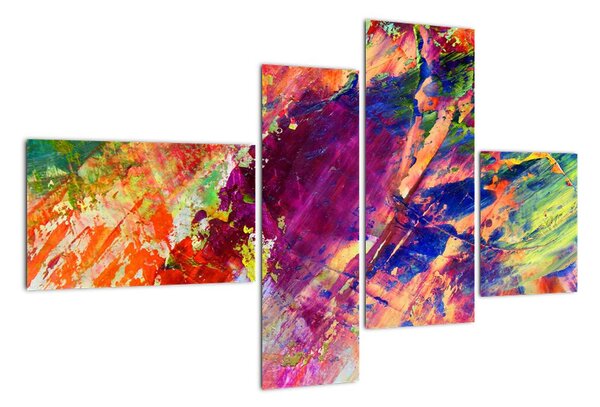 Tablou abstract în culori (110x70cm)