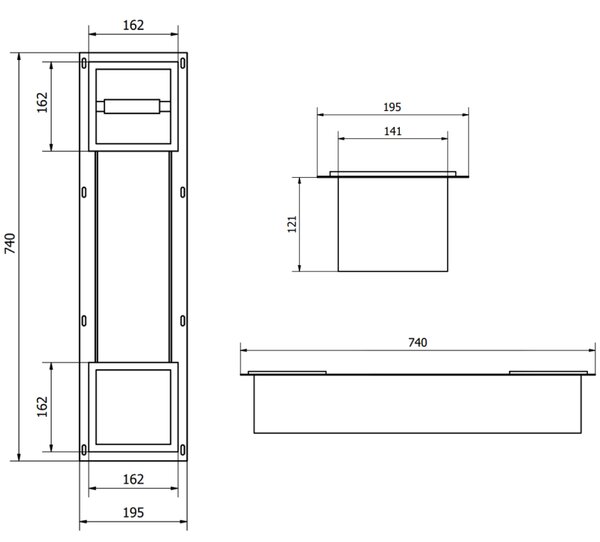 Mexen X-Wall-BP suport pentru hârtie igienică cu magazie, inox - 1914