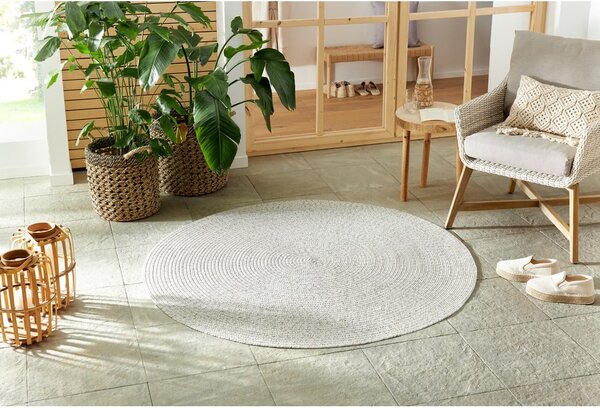 Covor alb/bej rotund de exterior ø 200 cm - NORTHRUGS