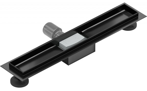 Mexen Flat carcasă pentru scurgere liniară 50 cm, negru - 1715050
