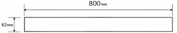 Capac de jgheab Mexen Flat M33 80 cm, cupru mat, 1C33080