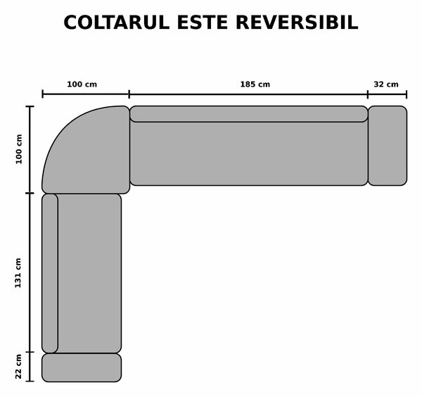 Coltar extensibil Rio rosu