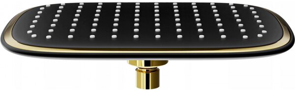 Mexen Accesorii Mexen, cap de dus 25x19 cm D-49, negru-auriu, 79749-75
