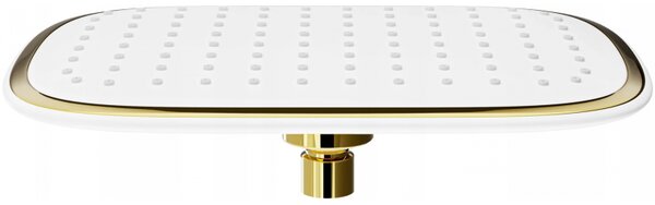 Mexen D-49 duș superior 25x19 cm, alb/auriu - 79749-25
