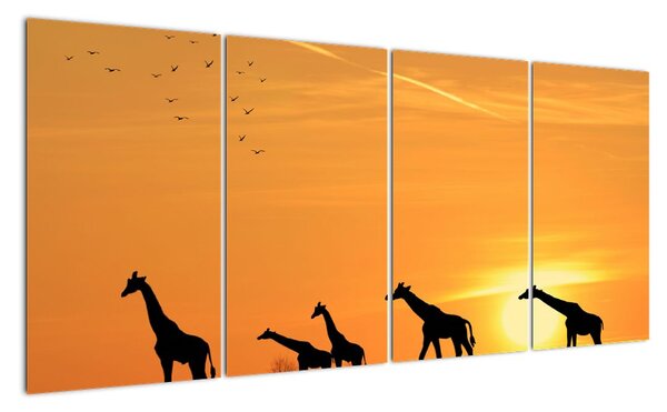 Tablou modern - girafe (160x80cm)