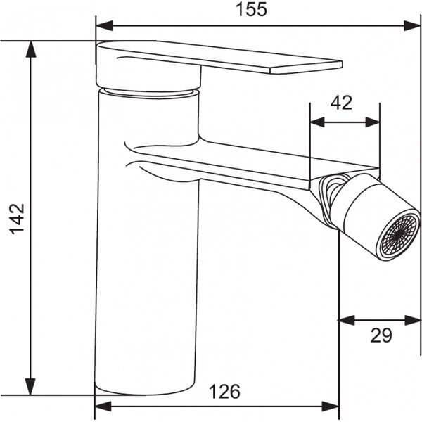 Mexen Zero baterie bidet aurii - 71120-50