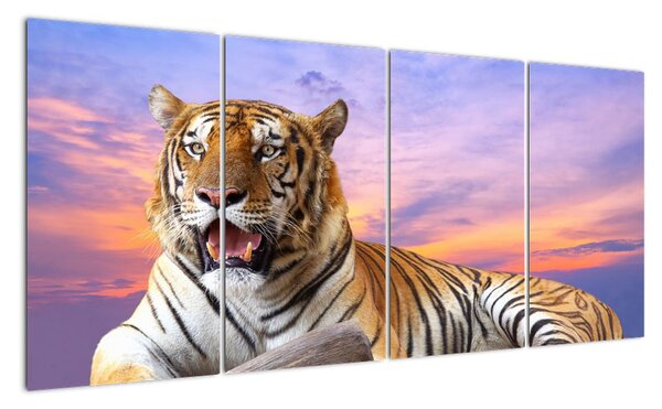 Tablou - tigru mincinos (160x80cm)