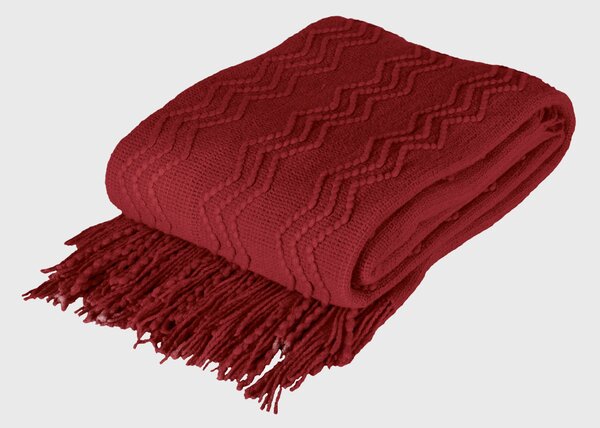 Pătură tricotată Marilyn Red rosu 170 cm