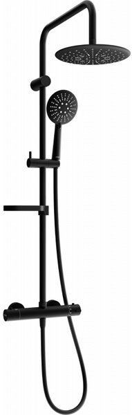 Set de duș Mexen KX67 cu robinet termostatic Kai, negru, 771506791-70