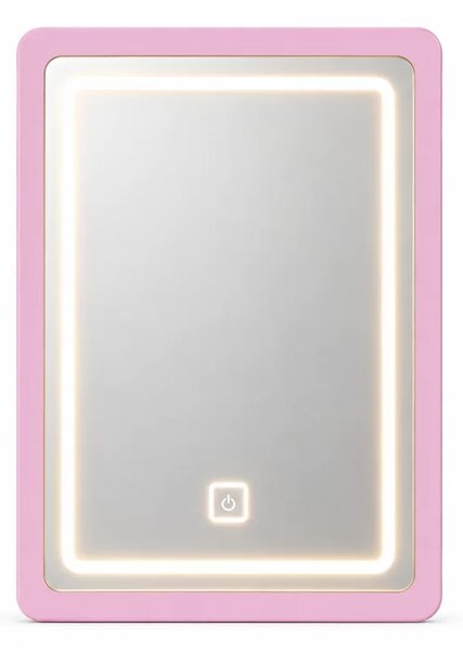 Oglinda LED pentru masuta de machiaj CRYSTAL - Pink