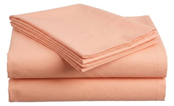 Cearsaf din bumbac STANDARD 140x240 cm, piersica