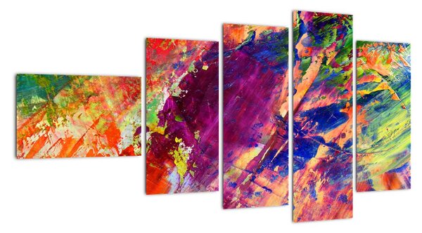 Tablou abstract în culori (110x60cm)