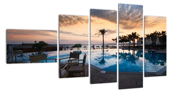 Tablou - piscină în Marea Mediterană (110x60cm)