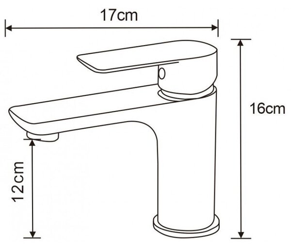 Mexen Alfa baterie pentru chiuvetă, crom - 745700-00