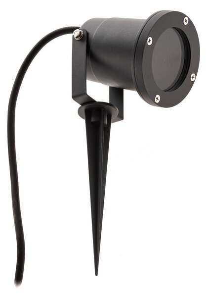 Trio Lighting Spot pentru exterior Ubangi cu vârf de sol, în set 3, Negru, Metal