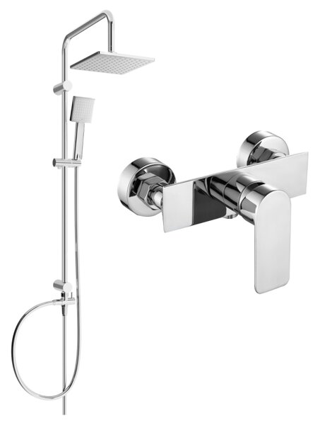 Mexen Tord, set de duș cu duș cu efect de ploaie și robinet de duș Alexa, crom, 71240200-00