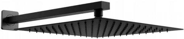 Mexen Slim cap de duș 25 x 25 cm cu braț de duș, negru - 79125112-70
