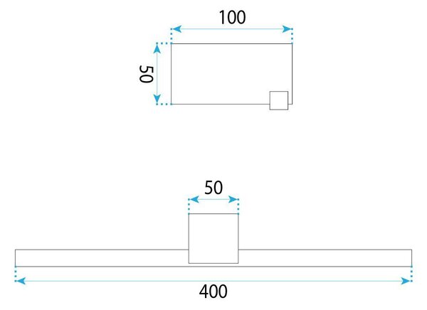 Aplică LED pentru baie SWE049-1W 40 cm Black