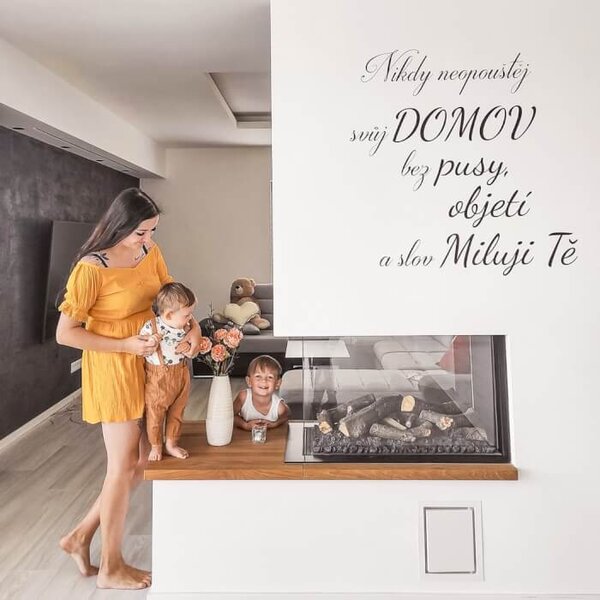 INSPIO-Producție cadouri și deco - Autocolant pentru perete: Nu pleca niciodată de acasă fără un sărut