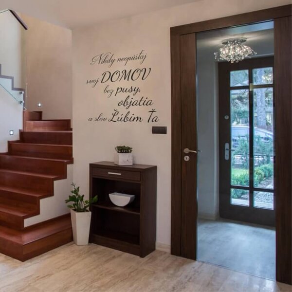 INSPIO-Producție cadouri și deco - Autocolant pentru perete: Nu pleca niciodată de acasă fără un sărut
