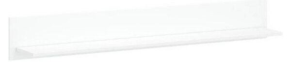 Polita perete alba LINGO, alb, PAL laminat, 150x21x20 cm