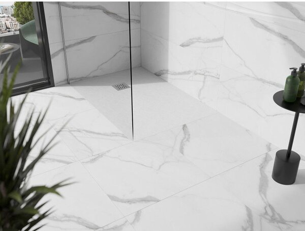 Mexen Stone+ cadă de duș rectangulară de compozit 80 x 70 cm, alb - 44107080