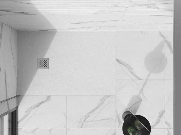 Mexen Stone+ mască pentru cadă de duș, inox - 44910001