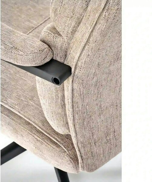 Scaun birou ADRIANO, bej, stofa clasica - Odin 28, 65x70x104/110 cm