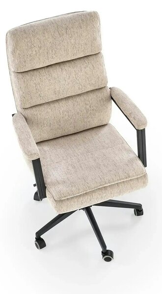 Scaun birou ADRIANO, bej, stofa clasica - Odin 28, 65x70x104/110 cm