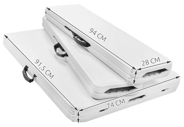 Set Masa De Gradina Cu 2 Banci, Pentru Terasa Sau Curte, Pliabila, Dreptunghiulara, Cadrul Otel, Dimensiune180x74x74
