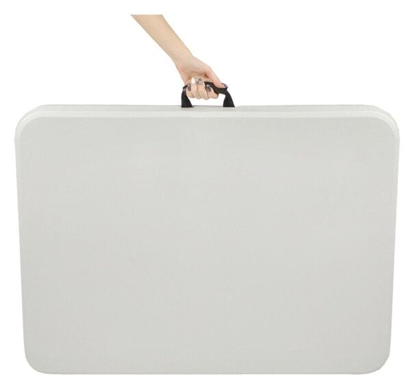 Set Masa De Gradina Cu 2 Banci, Pentru Terasa Sau Curte, Pliabila, Dreptunghiulara, Cadrul Otel, Dimensiune180x74x74