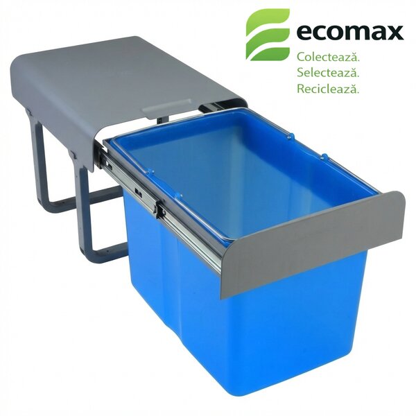 Cos gunoi incorporabil Ecomax Ekko 40, cu extragere totala, 1 x 34 l