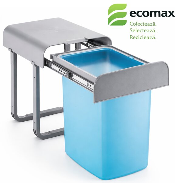 Cos gunoi incorporabil Ecomax Aladin 40, cu extragere totala, 1 x 16 l