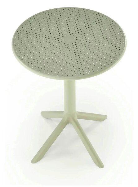 Masa CALVO, verde menta, polipropilena, 60x60x72 cm