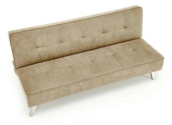 Canapea extensibila CARLITO, bej, stofa clasica/metal, 173x83/97x80 cm