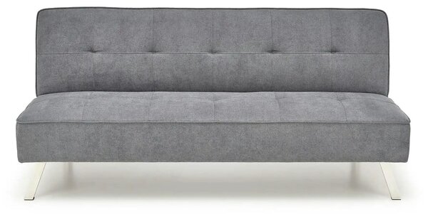 Canapea extensibila CARLITO, gri, stofa clasica/metal, 173x83/97x80 cm