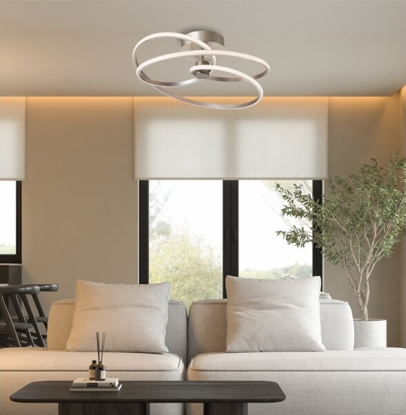 Lustră aplicată LED CORT LED/40W/230V argintie