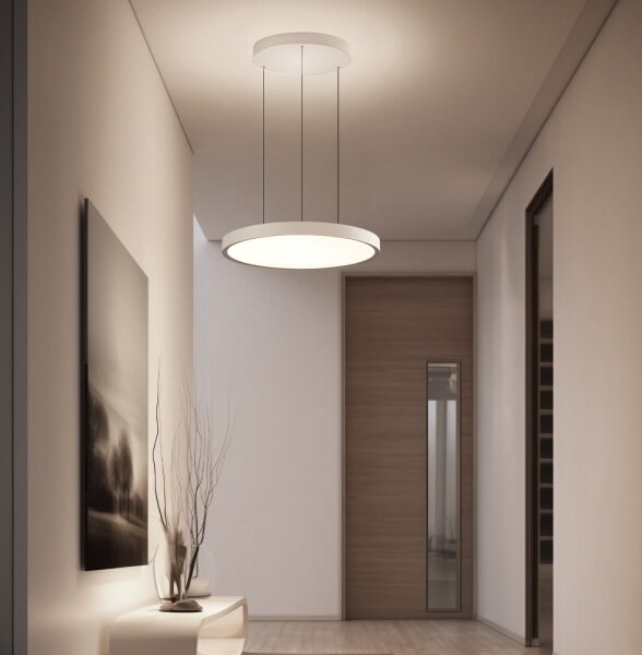 Lustră LED suspendată pe cablu DENVER LED/76W/230V bej