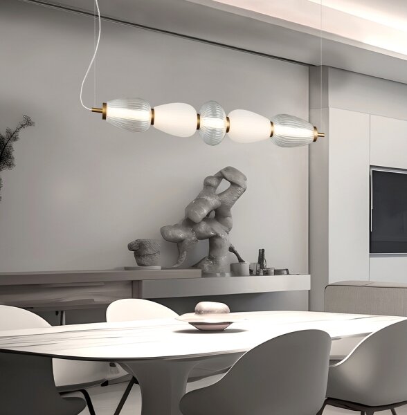 Lustră LED pe cablu SHINY LED/23W/230V albă/aurie