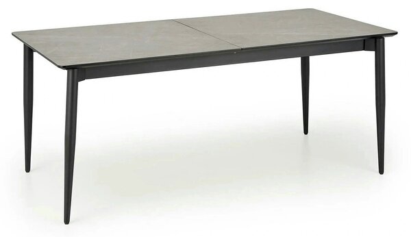 Masa extensibila CHARLES, gri/negru, 180/260x90x76 cm